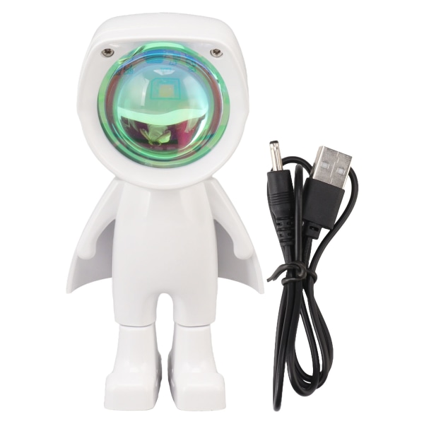 Romantisk astronaut robot solnedgang lampe projektor gul farve solnedgang lys til soveværelse live udsendelse fest værelse indretning