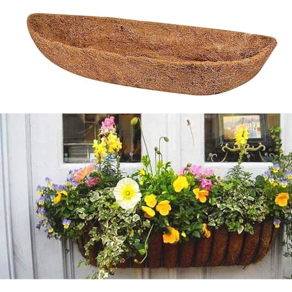 3-pak Coco Liner, Vægkurv Plantekasse Liner, Coco Liner Rulle Hængekurv Pad, Haveplanter