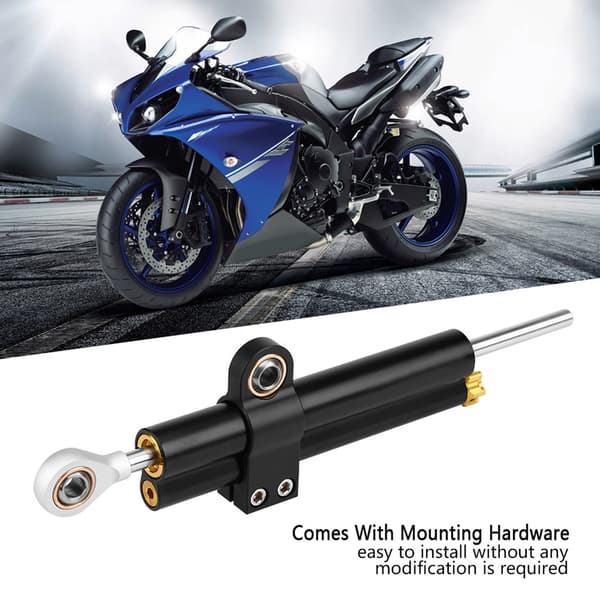 Universal Motorcykel CNC Justerbar Styrdämpare Monteringsfäste Stabilisator