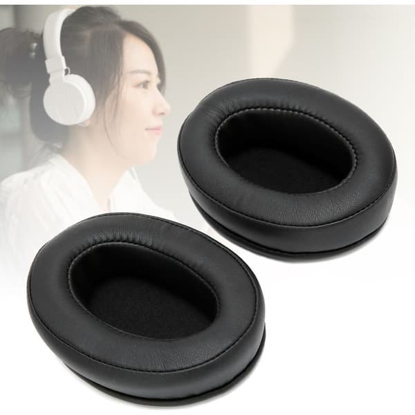 Erstatningsøreputer for Sennheiser MOMENTUM 2.0, komfortable øreputer av minneskum, svart.