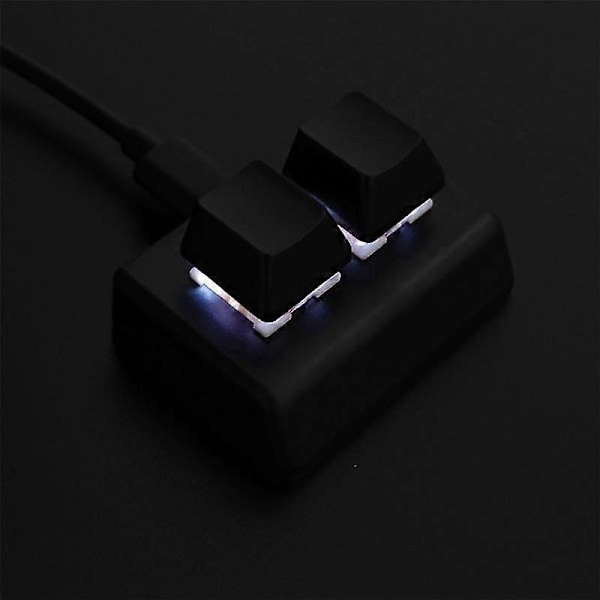 2 Tangenter Makroprogrammering Tangentbord Rgb Mini Tangentbord Gaming Ritning Röd Brytare Anpassat Tangentbord Osu G