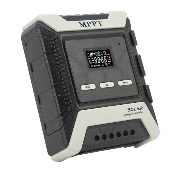 MPPT Solarladeregulator Solcellepanelregulator LCD Fargedisplay 10A 12V‑80V