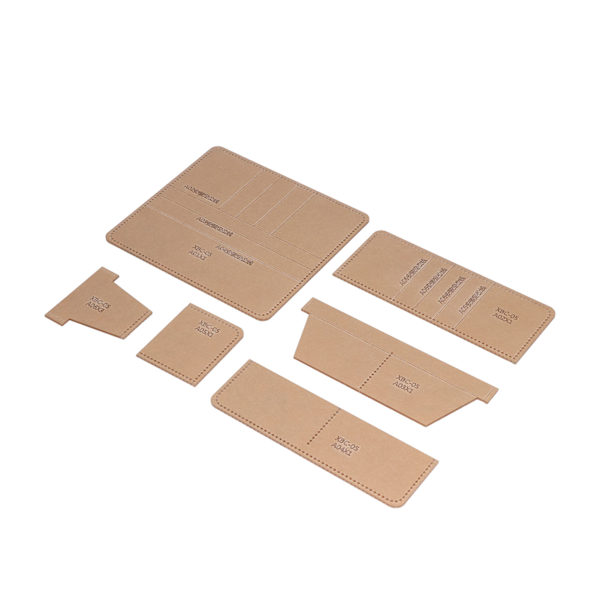 6 st lång plånbok akryl mall exakt skärningsavstånd transparent tydlig layout DIY akryl mall för hem presenter