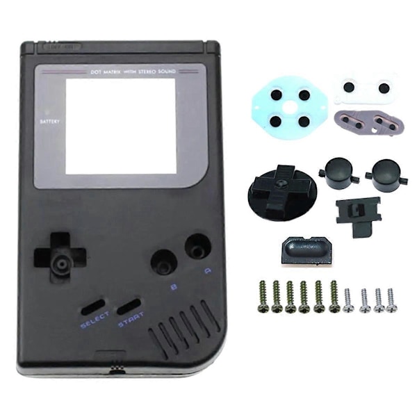 Beskyttende etui til Gameboy Pocket GBP spillekonsol, A Sort