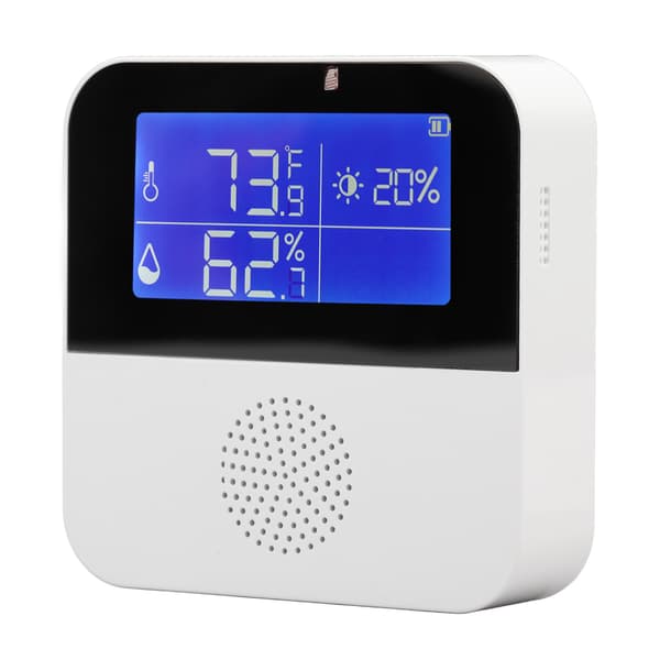 WiFi Luftfuktighet Temperatursensor Hög Noggrannhet Smart Termometer Hygrometer med 2,9 tums LCD-skärm