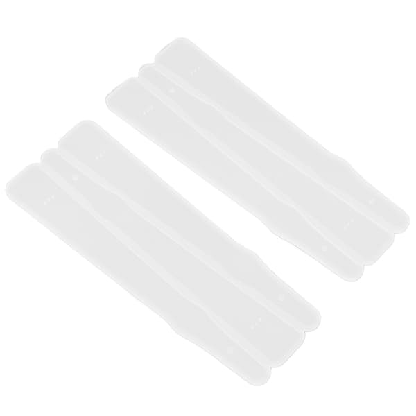 2 stk silikonform bærbar DIY krystall epoxy rett vifte silikonform gave dekorasjon