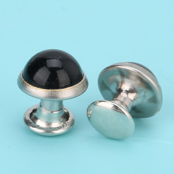 50 kpl 8 mm turkoosi niitti nastat pyöreät piikit rannekoru laukku koristeet DIY käsityö tarvike 18#