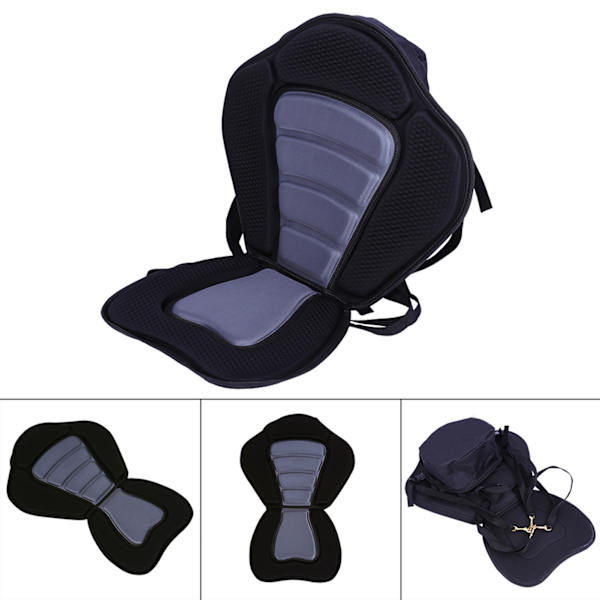 Deluxe polstret kajaksæde Aftagelig rygtaske Kano Sit On Top Kajaksæde
