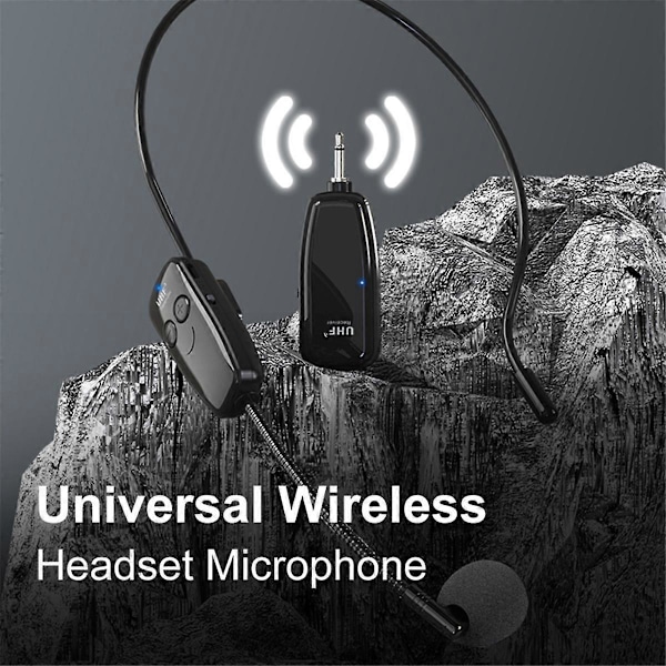 Trådlöst headset med mikrofon för röstförstärkare