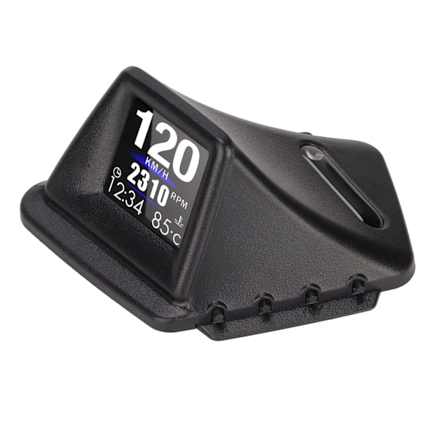 Svart bil HUD-display Multifunktion Dubbelt läge OBD GPS HUD-mätare 4 larm för fordon