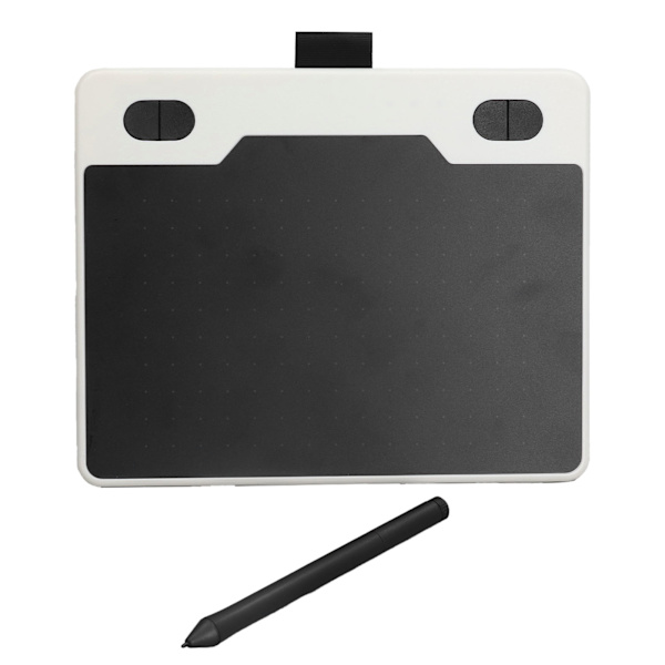 Grafik Ritplatta 155x100 mm 233 PPS 5080 LPI 8192 Levels Stylus 4 Anpassningsbara nycklar USB -port Digital Art Tablet Vit