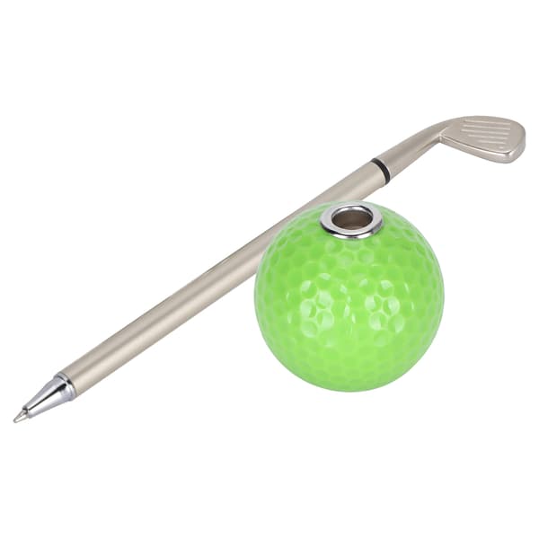 Golfpenner Dekorasjoner Kontorbord Multifunksjonell Penneholder med Golfballdesign (Grønn)
