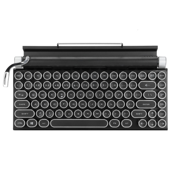 Retro skrivmaskin Tangentbord 83 tangenter Hög styrka, löstagbar Punk Keycap Borstad Panel Skrivmaskin Tangentbord