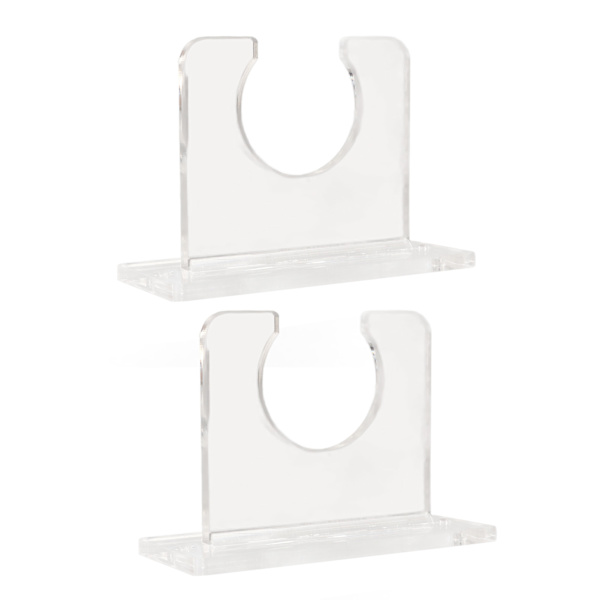 2 stk Baseball Bat Holder for Vertikal Display Robust Akryl Bat Henger Baseball Bat Veggmontert Display Rack