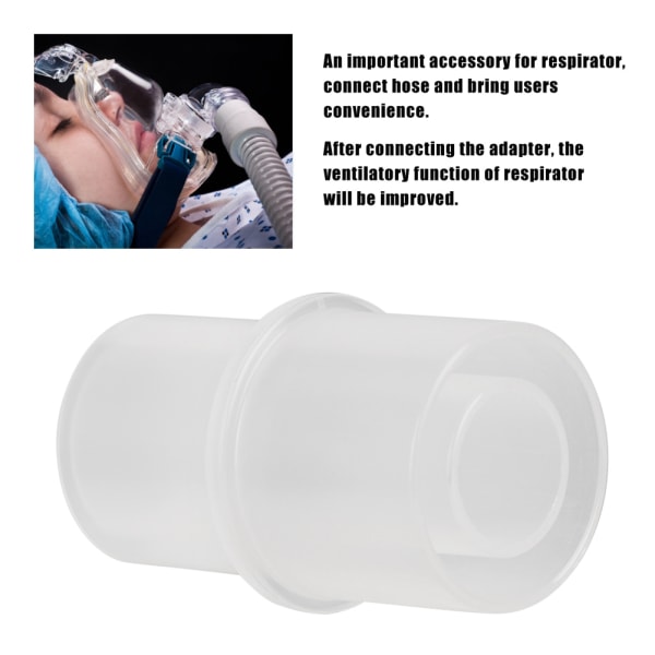Slangekobling Pusterør Rett tilkoblingsadapter for respirator