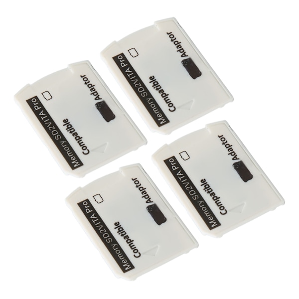 4 stk for PSV minnekortadapter Mikrolagringskortadapter for PS Vita 1000 2000 for PS TV