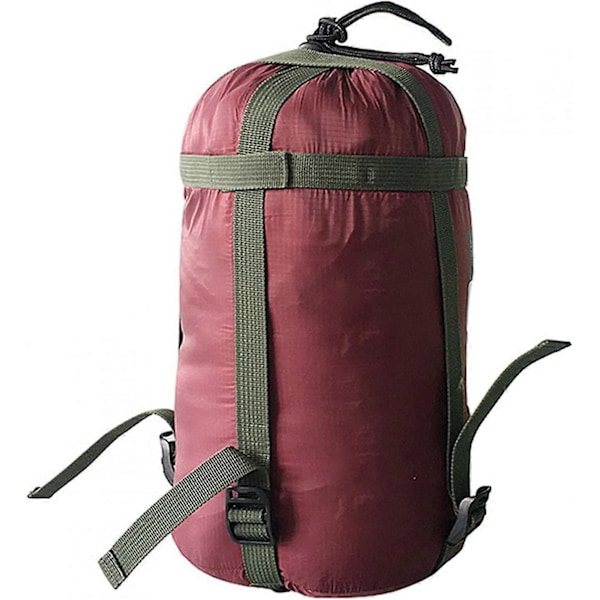 Nylon Kompressionspackpåse för Sovsäck, Portabel Förvaringspåse, Lättviktig Kompakt Kompressionsväska för Camping Utomhus Vandring Backpacking Resor