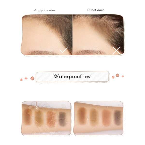 Hår fluffigt tunt hår pulver Hårlinje Skugga Makeup Concealer Root Cover Up Hårlinje Pulver