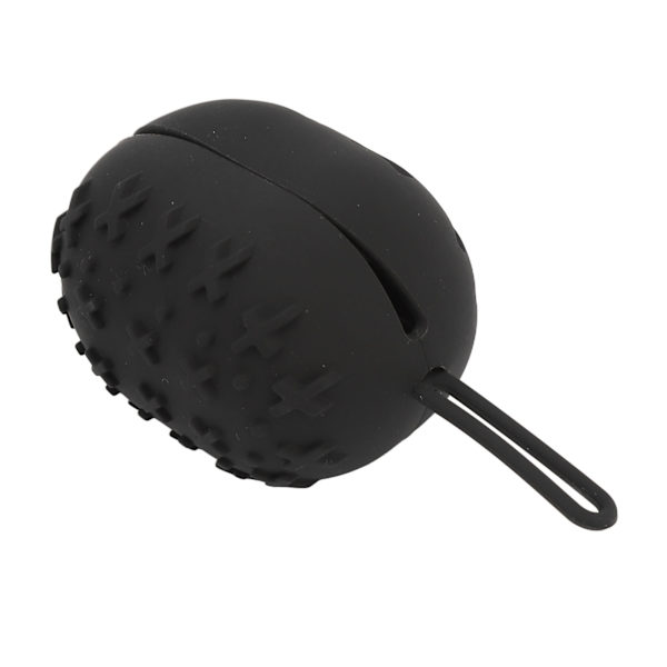 Makeup Svamp Etui Åndbart Blødt Bærbart Silikone Makeup Blender Holder til Hjem Rejse Sort
