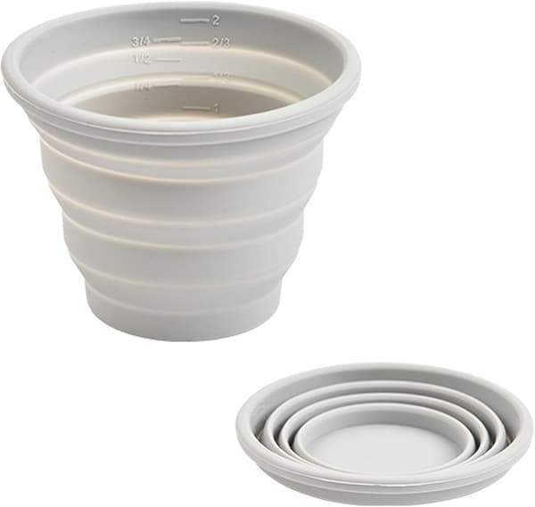 Vikbara silikonmuggar för resor, återanvändbar hopfällbar resemugg, liten bärbar ryggsäcks-/campingmugg för utomhusbruk, 300 ml, 1-pack