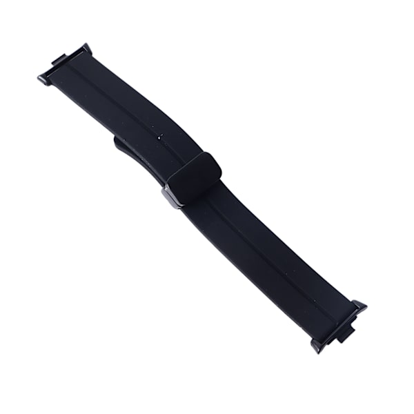 Klockarmband Klockarmband Silikon Magnetisk Fällbar Flexibel Vattentät Klockarmband för Mi Band 8 Pro Svart