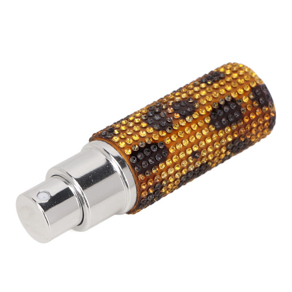 10 ml påfyllningsbar parfymflaska strass dekor print bärbar tom sprayflaska