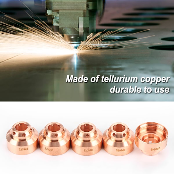5 st Plasma Cutter Skärskydd Kåpa Förbrukningsmaterial Svetsverktyg 220948 för MAX105
