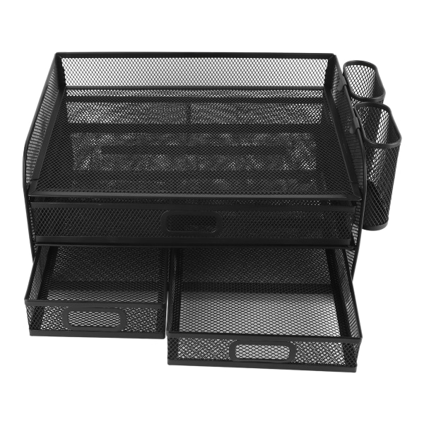 3-vånings mesh organizer Vikbar multifunktionell organizer i metall för studiekontors sovsal