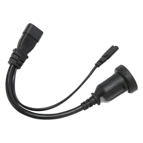 IEC320 C14 till IEC320 C7 AU-sladd hane till hona 1 in 2 ut Y Power Splitter-kabel för skrivare digitalkamera 12,6 tum