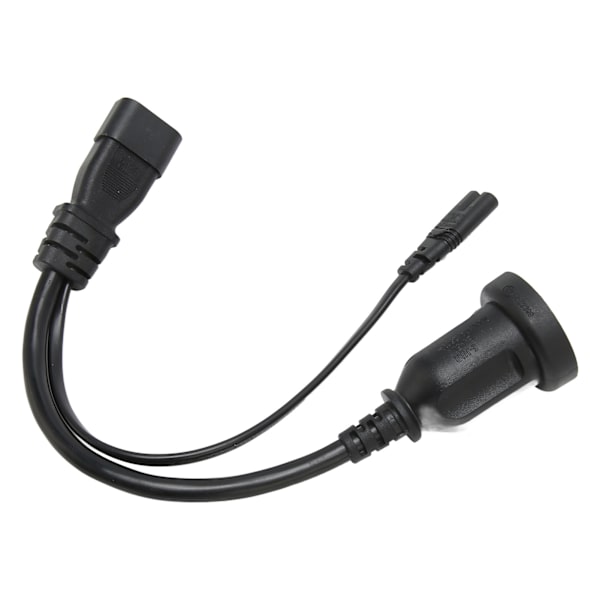 IEC320 C14–IEC320 C7 AU-johto uros-naaras 1 in 2 ulos Y Power tulostimen digitaalikameralle 12,6 tuumaa