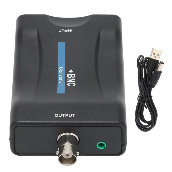 HighDefinition Multimedia Interface til BNC Converter Q9 Head Video Signal Conversion Box (svart)