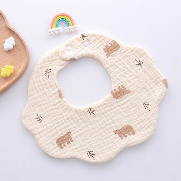 Mjuka och absorberande bomullsbabysalivkläder - 5-pack, perfekt för nyfödda och småbarn, könsneutral gåva
