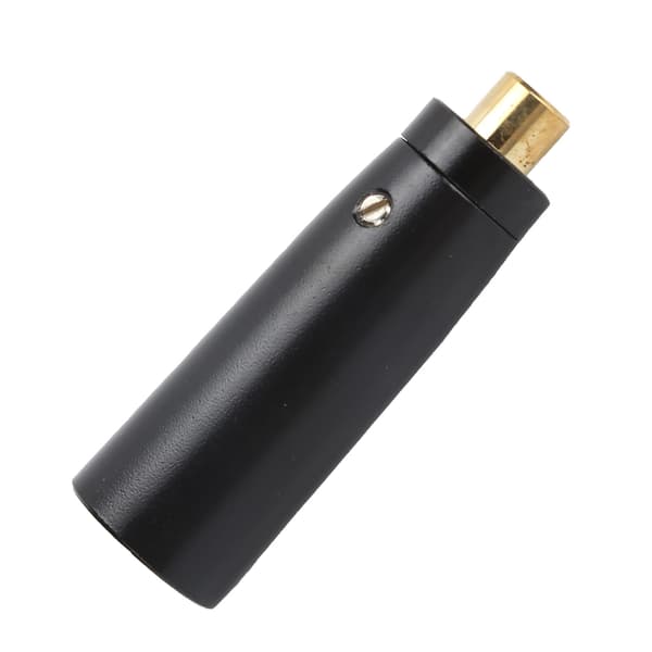 RCA-naaras XLR-uros -sovitin kullattu audioliitin mikserimikrofonille musta