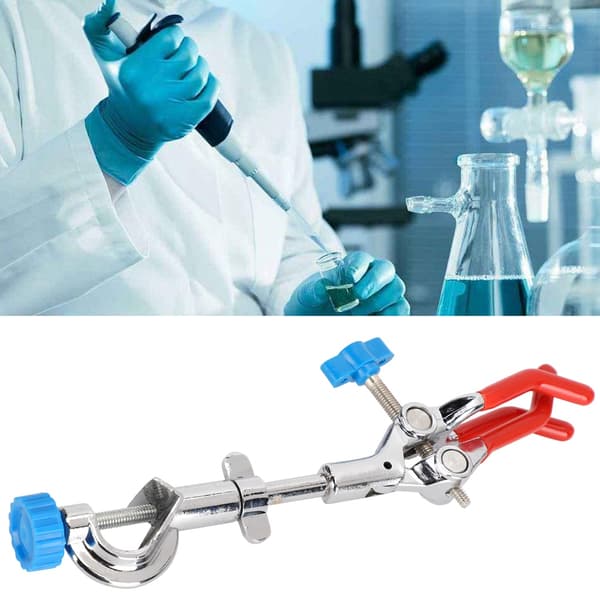 Laboratorieklämma Universal 3-klo Multifunktionell Enkel Justering Laboratorieutrustning