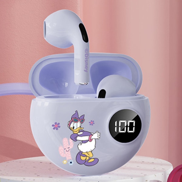 Trådlösa öronsnäckor Universal HiFi Stereo Sound Noise Cancelling Innovativa Graffiti Bluetooth-hörlurar Daisy