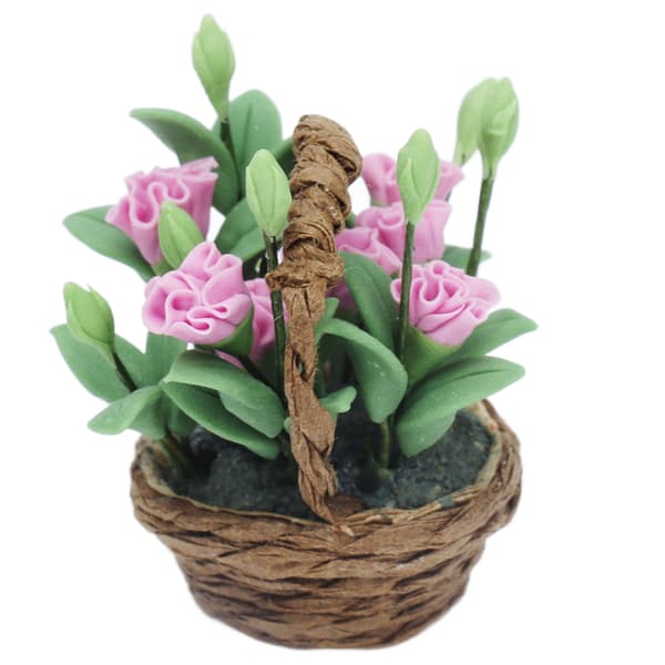 1:12 Skala Miniature Lerblomst Simulation Nelliker Rørkurv Dukkehus Dekoration