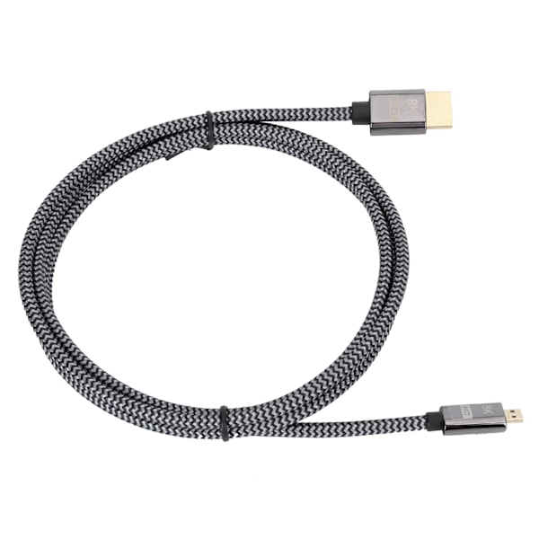 Micro HDMI til HDMI HD videokabel flettet net computerforbindelsestilbehør 1,5 meter