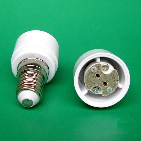Sæt med 4 E14 til G4 MR16 GU5.3 GU4 base adapter til LED eller halogen pære