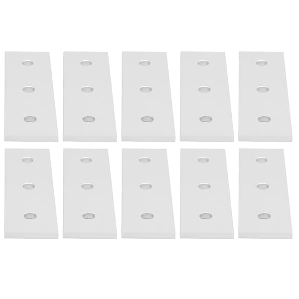 10 stk. Aluminium Flad Forbindelsesplade Flad Lige Reparationsplader 3030‑3 Huller