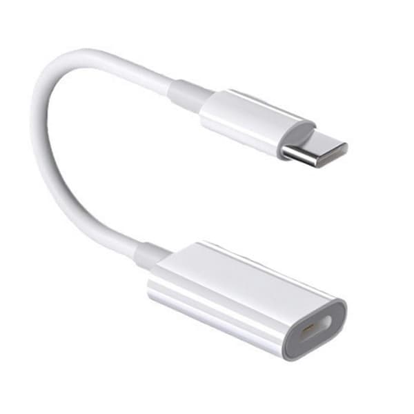 Lightnings hun til Type-C han adapterkabel Hurtig opladning/overførsel adapter til pc-smartphones Blixt till typec