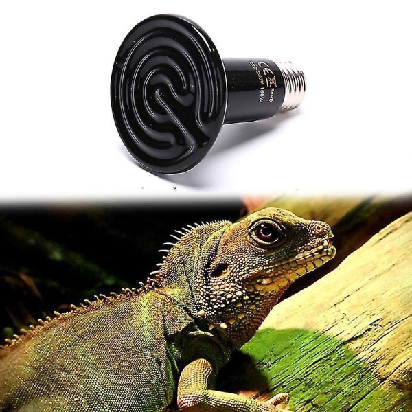 2kpl 200W 220V Pet Reptile Kauko-infrapuna keraaminen lämpöä lähettävä lamppu