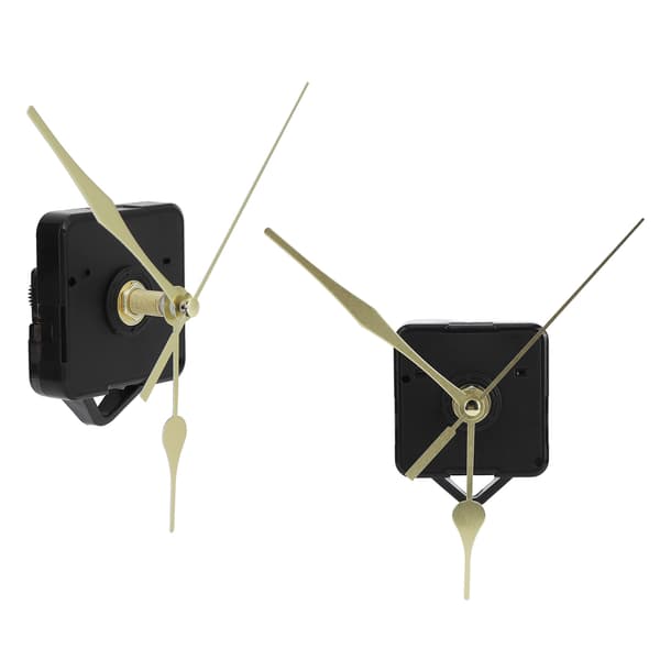 2Set Quartz Klockrörelse Visare Kit Mekanism Beslag DIY Klockreparationsdelar Guld