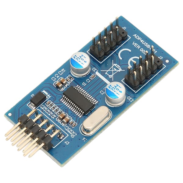 9Pin USB-header til 2 han-kort Højhastigheds stabil strøm Hot Swap USB 2.0 9-bens stik med kabel til pc-bundkort 1 til 2 0,3 meter