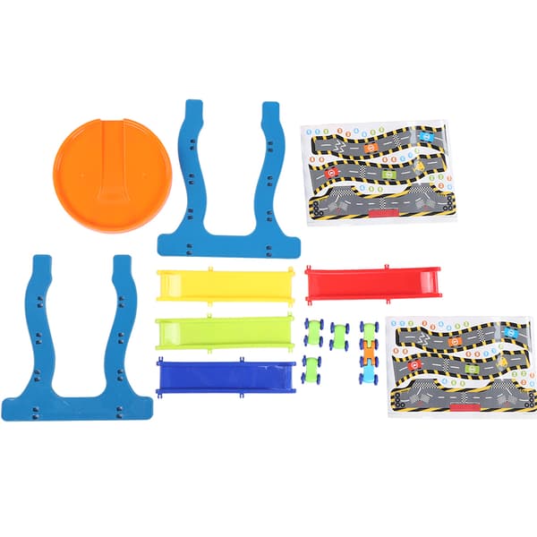 Bilbana Leksaker DIY Montering Barn Småbarn Pedagogisk Bana Billeksak Spel Stil 1
