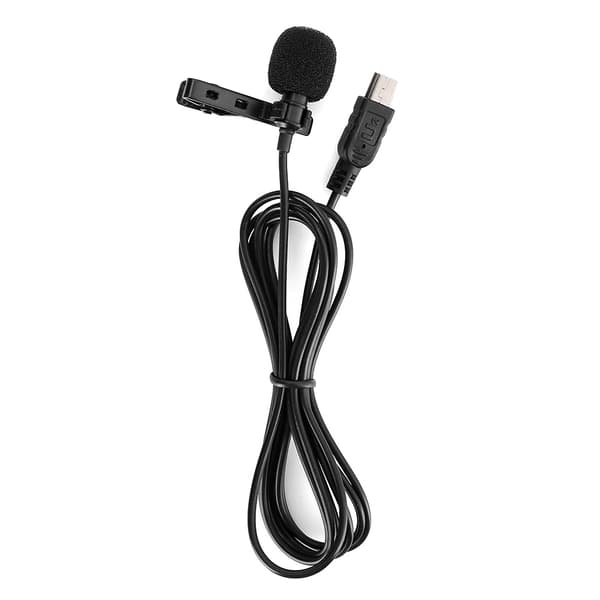 DSLR-kamera Mini krageklips kondensatormikrofon for direktesending, opptak, intervju