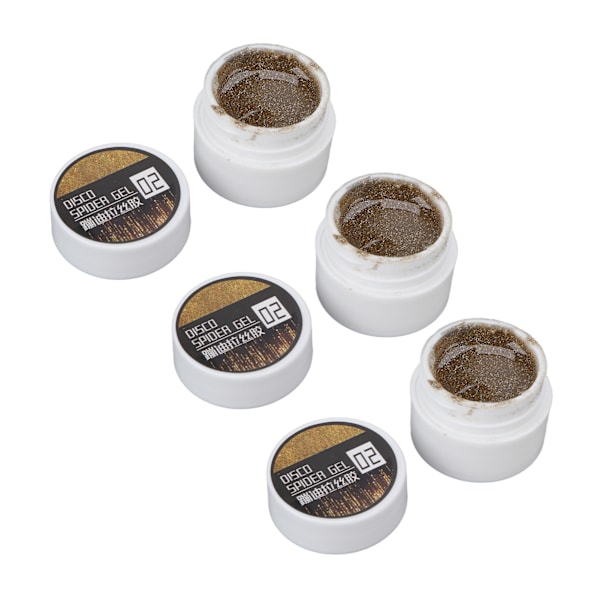 3 STK Nail Spider Gel Wire Tegning Glans Finish Langvarig Høj Elasticitet Kunst DIY 8g til begyndere Kvinder Guld
