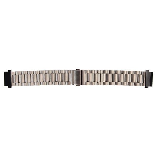 Udskiftning af urbånd i rustfrit stål dobbeltspænde 24 mm til Garmin Fenix ​​7S 6S 5S Silver