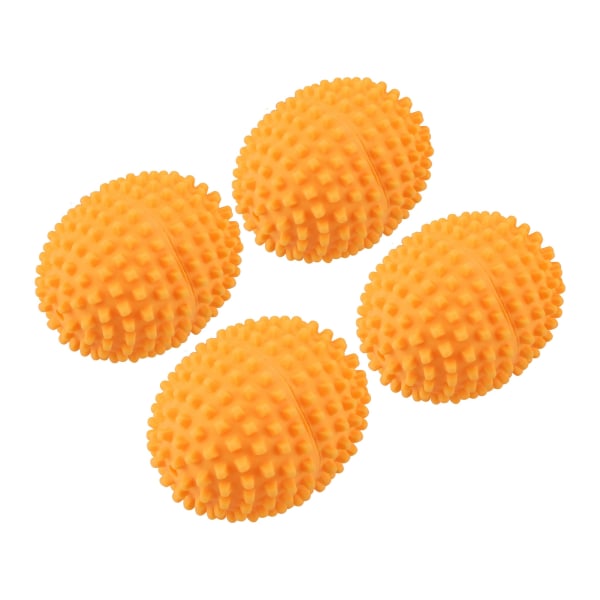 4 kpl / set Oranssi uudelleenkäytettävät kuivauspallot Kuivauspallo kotivaatteiden kuivaukseen