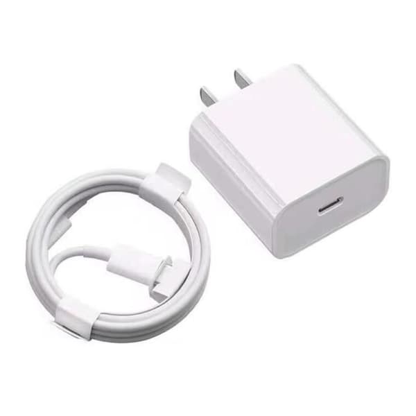 20W PD snabbladdare Typ C 20W strömadapter med 2m laddningskabel för Iphone 14 13 12 11 X-serien