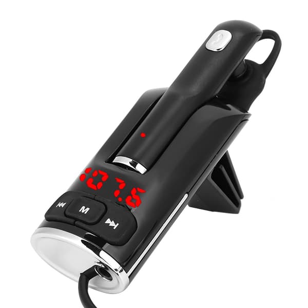 Bil Bluetooth Radio FM-senderadapter Mp3-afspiller Håndfri Dobbelt USB-oplader